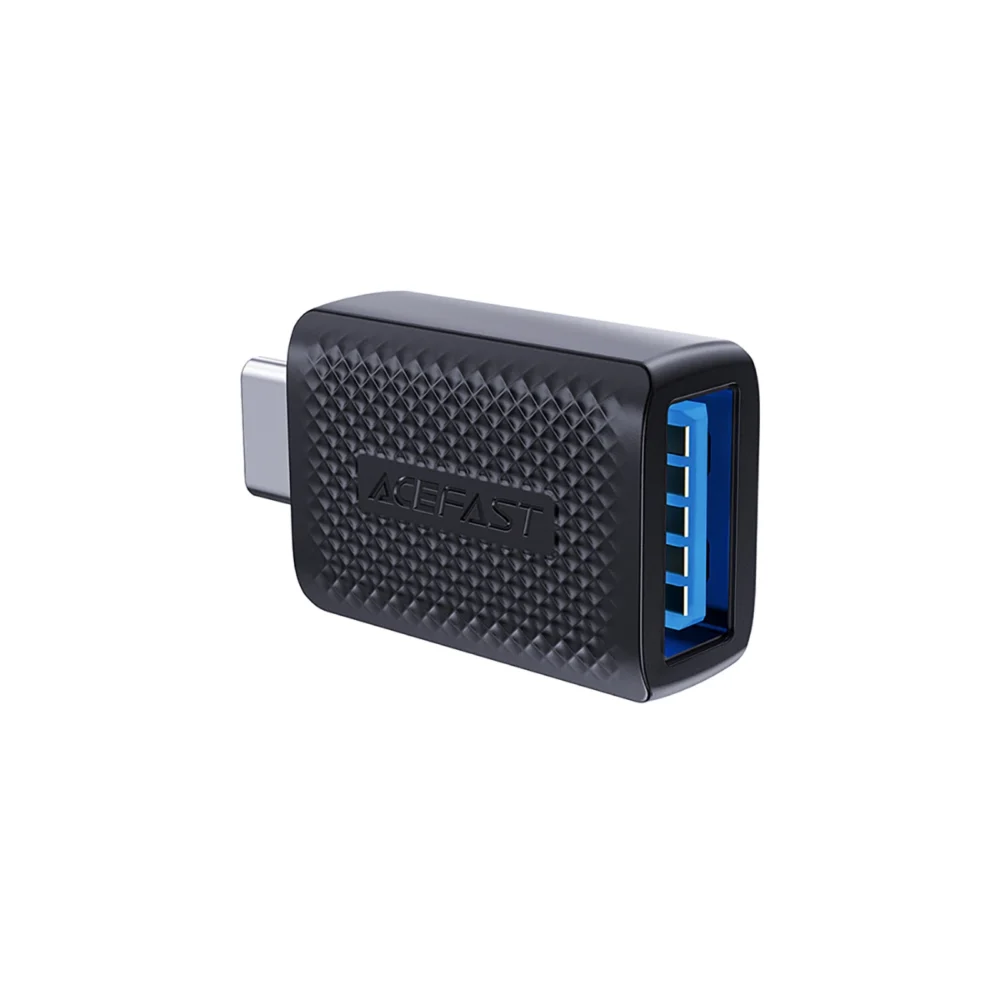 Acefast J1 USB-A 3.0 (Female) to USB-C 3.0 (Male) 5Gb/s Adapter - Blackeng