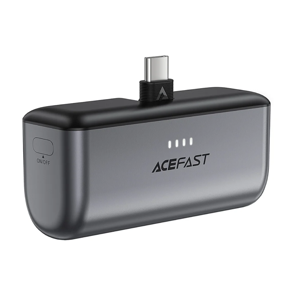 Powerbank Acefast M9 5000mAh USB-C (male) / USB-C (female) PD 20W - blackeng