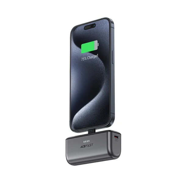 Powerbank Acefast M9 5000mAh USB-C (male) / USB-C (female) PD 20W - blackeng