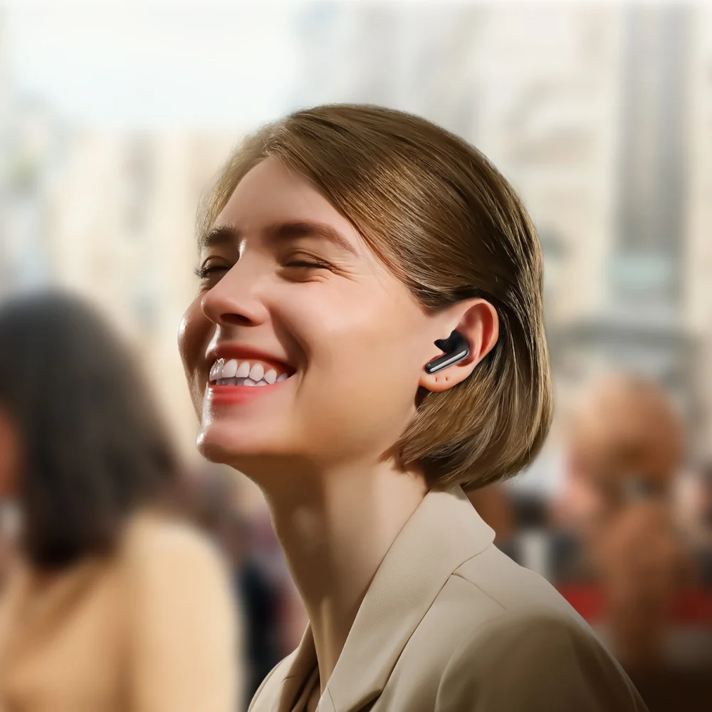Joyroom Funpods JR-FN1 wireless in-ear TWS Bluetooth 5.4 ANC ENC headphones - blackeng