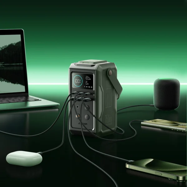 Powerbank Joyroom JR-PBF10 75000mAh 100W 3x USB-C 3x USB-A with foldable flashlight and handle - greeneng