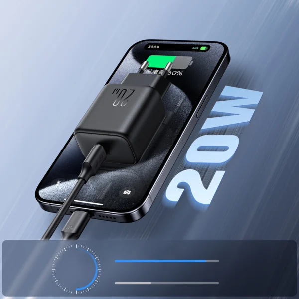 Joyroom JR-TCF20 USB-C PD 20W network charger - blackeng