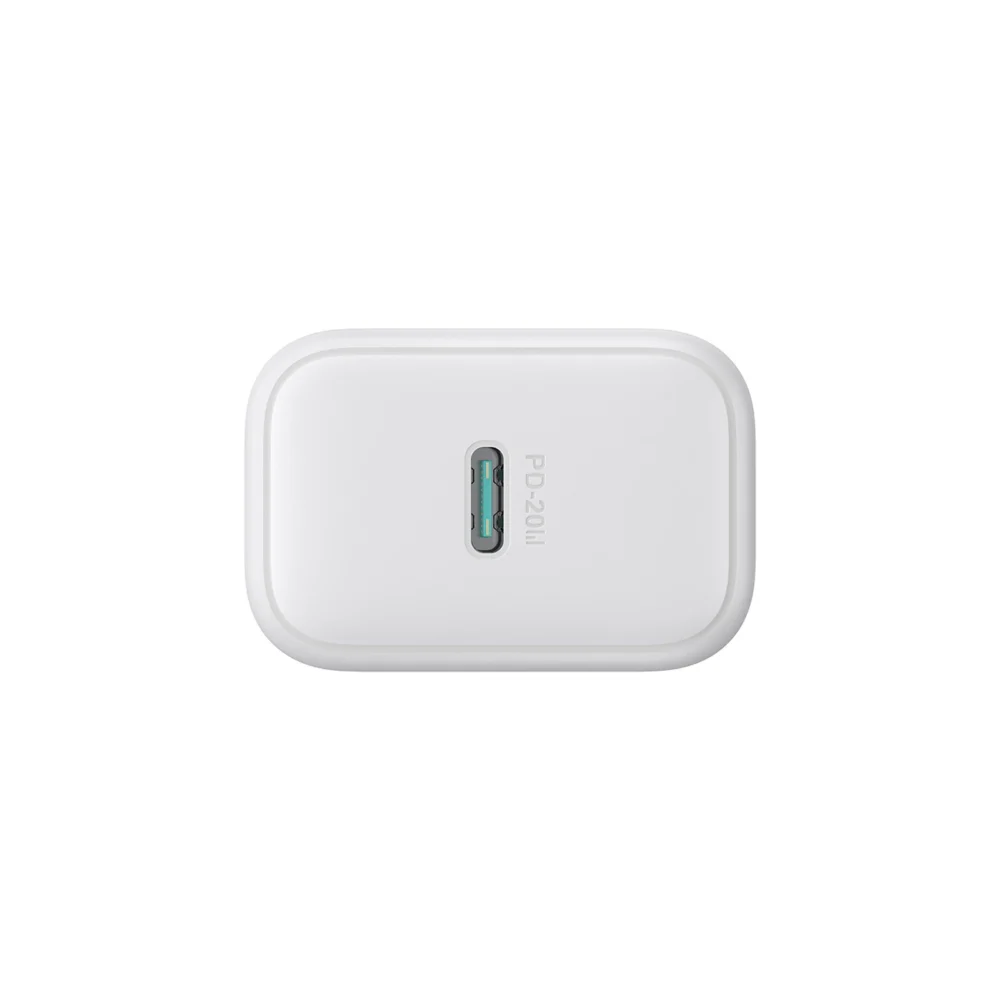 Joyroom JR-TCF20 USB-C PD 20W network charger - white + USB-C / Lightning cable 1meng