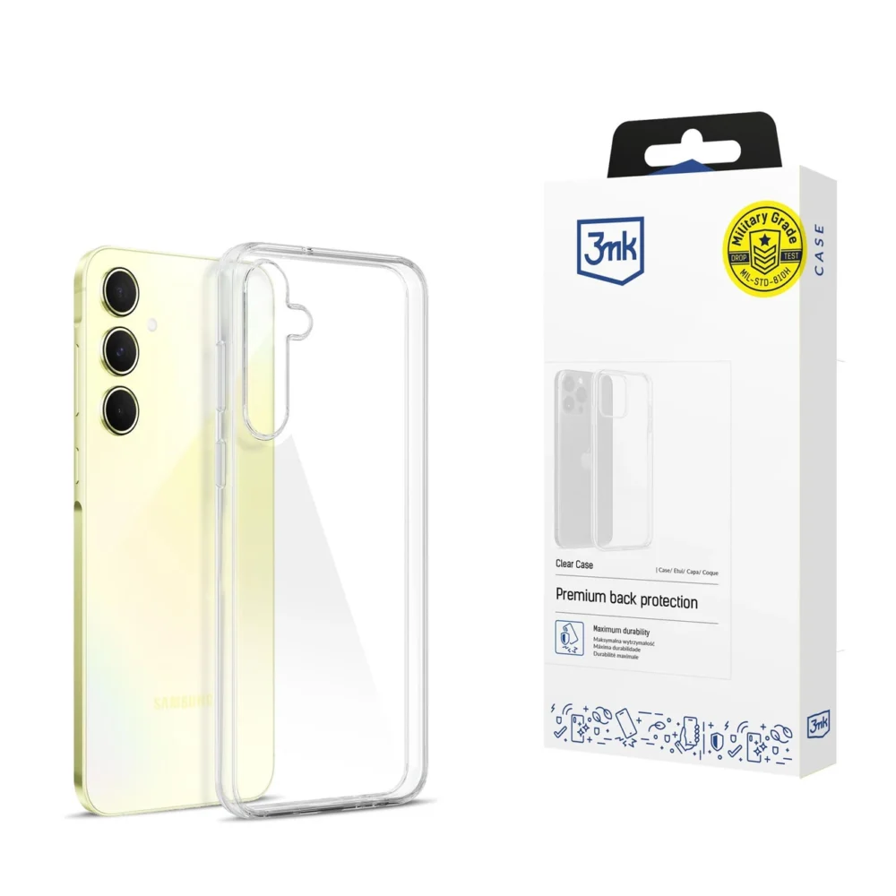 3mk Clear Case for Samsung Galaxy A55 5G - transparenteng