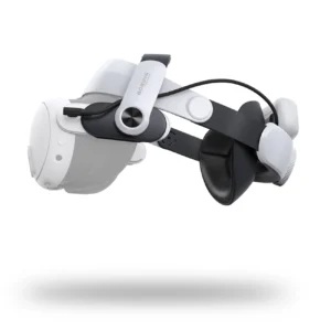 BoboVR M3 Pro strain relief strap for Meta Quest 3 VR goggles + BoboVR B2 battery - white and blackeng
