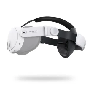 BoboVR M3 Mini strain relief strap for Meta Quest 3 VR goggles - white and blackeng