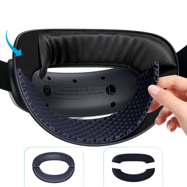 BoboVR M3 Mini strain relief strap for Meta Quest 3 VR goggles - white and blackeng