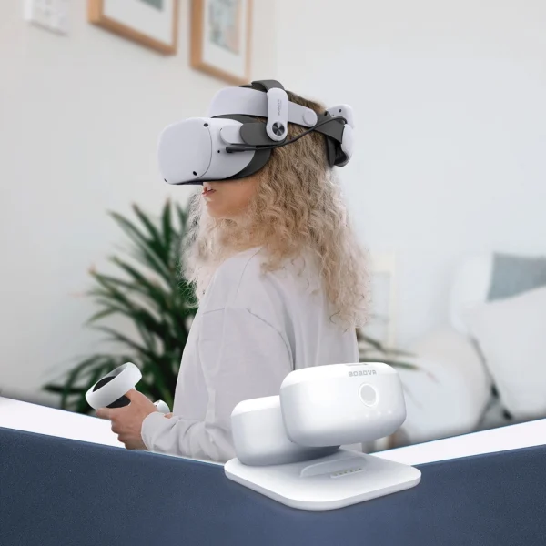 BoboVR BD2 charging station for BoboVR B2 external batteries + B2 battery - whiteeng