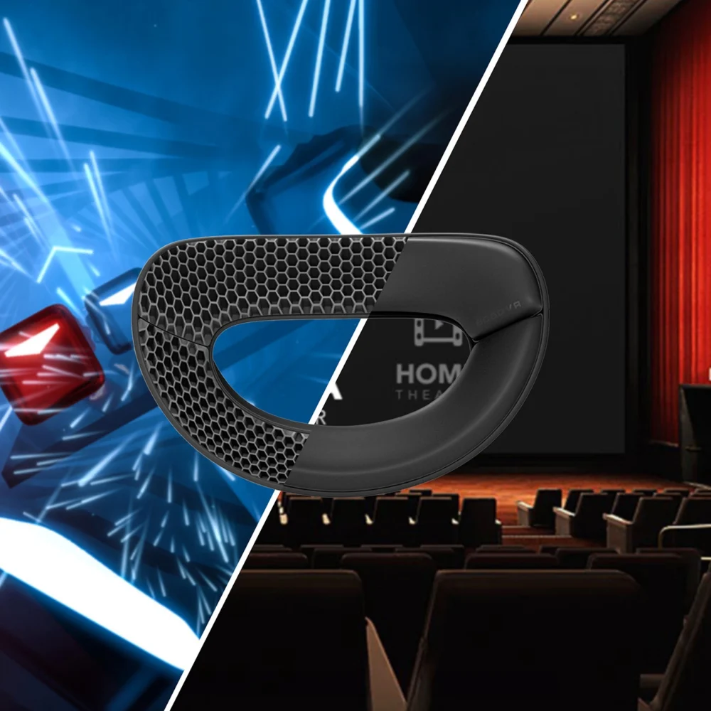 BoboVR M2+ strain relief strap for Meta Quest 2 VR goggles - white and blackeng