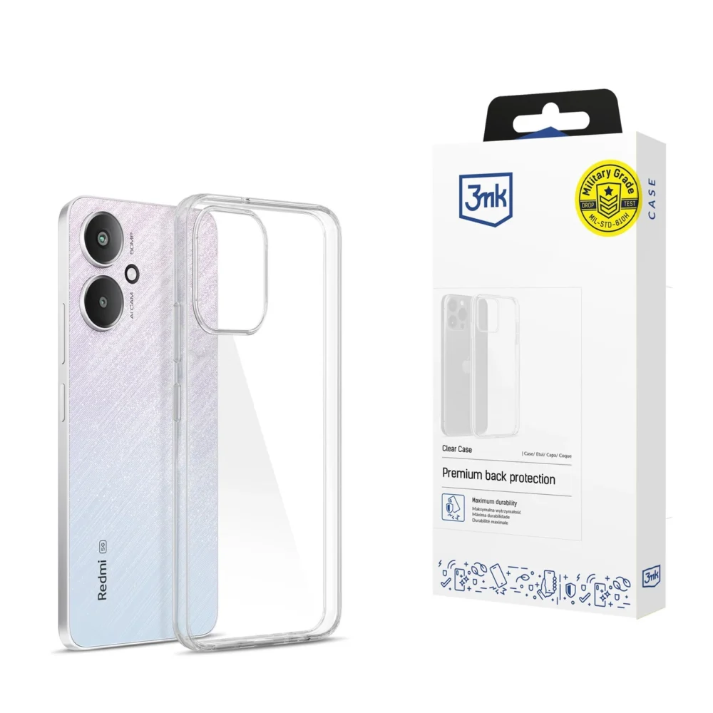 3mk Clear Case for Xiaomi Redmi 13C 5G - transparenteng