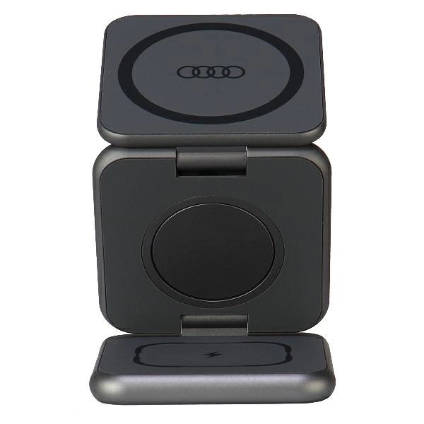 Audi Big Logo foldable inductive charger 3in1 0 - grayeng