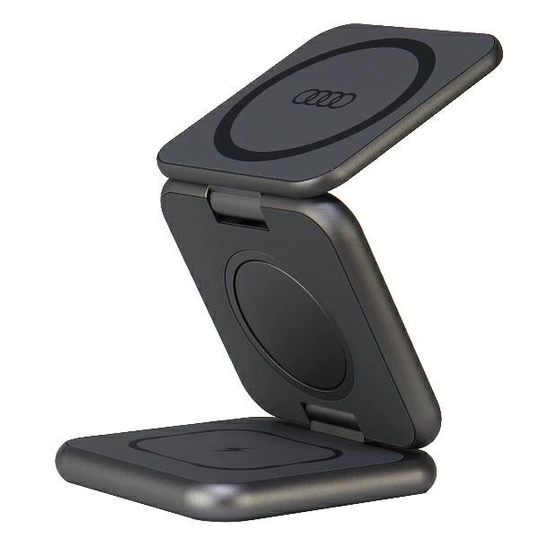 Audi Big Logo foldable inductive charger 3in1 0 - grayeng