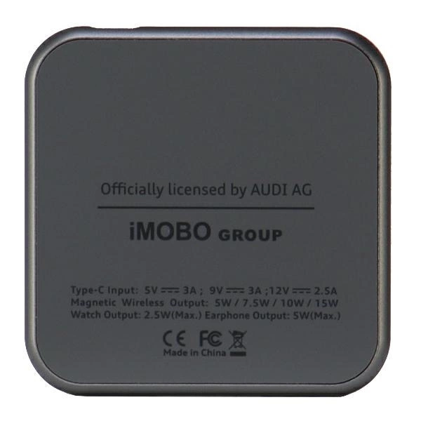 Audi Big Logo foldable inductive charger 3in1 0 - grayeng