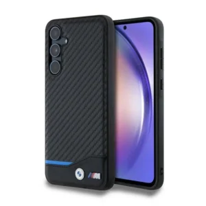 BMW Leather Carbon case for Samsung Galaxy A55 - blackeng
