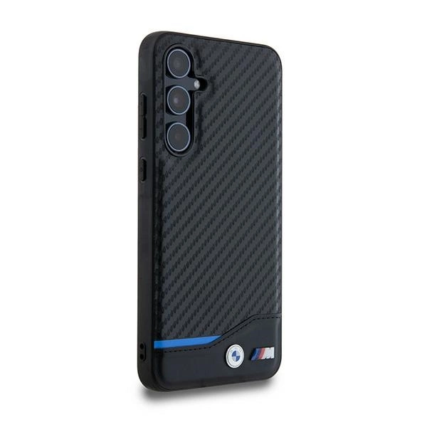 BMW Leather Carbon case for Samsung Galaxy A55 - blackeng