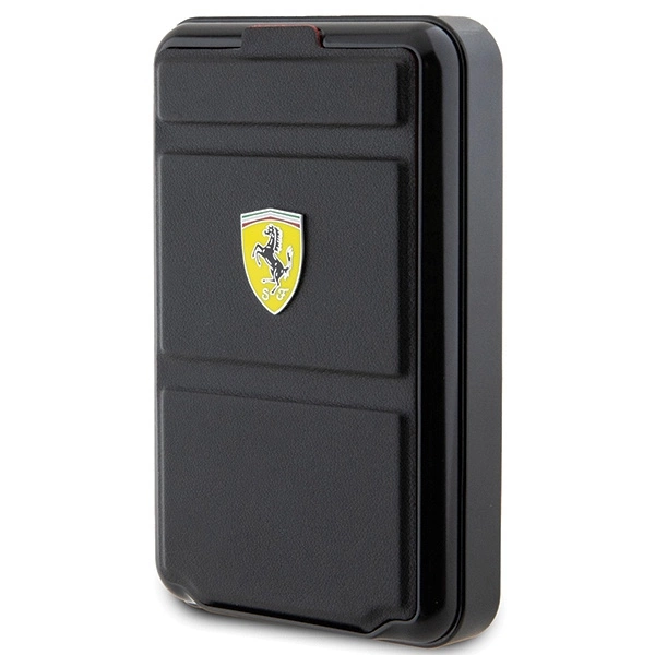 Powerbank Ferrari Metal Logo MagSafe induction 15W 10000 mAh with stand function - blackeng