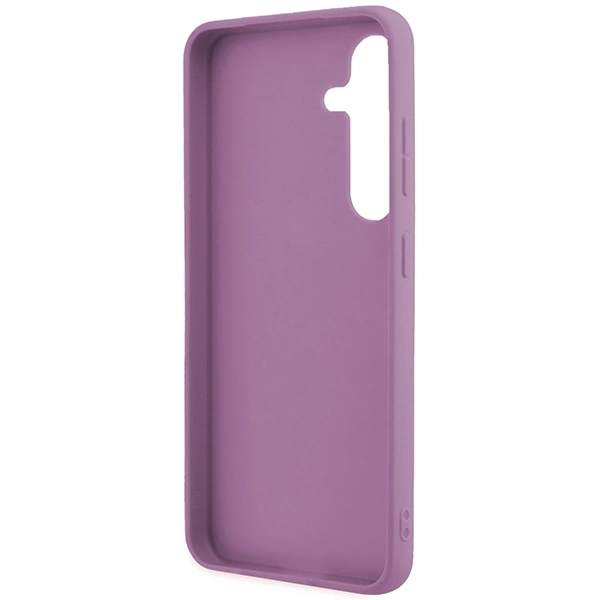 Guess Glitter Script case for Samsung Galaxy S24+ - purpleeng