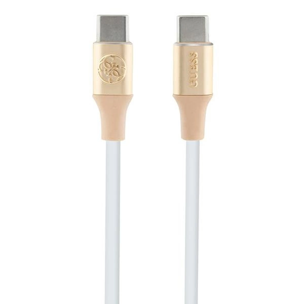 Guess Ebossed Logo USB-C / USB-C Cable 1.5m Fast Charging - Goldeng