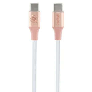 Guess Ebossed Logo USB-C / USB-C Cable 1.5m Fast Charging - Pinkeng