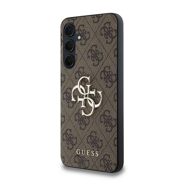 Guess 4G Big Metal Logo case for Samsung Galaxy A35 - browneng