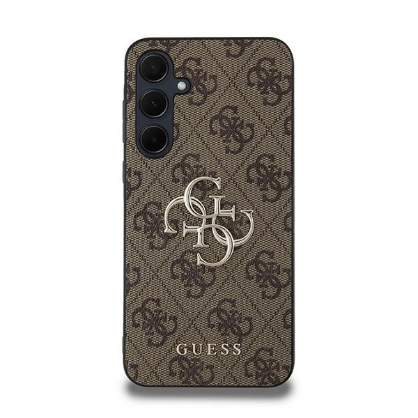 Guess 4G Big Metal Logo case for Samsung Galaxy A35 - browneng