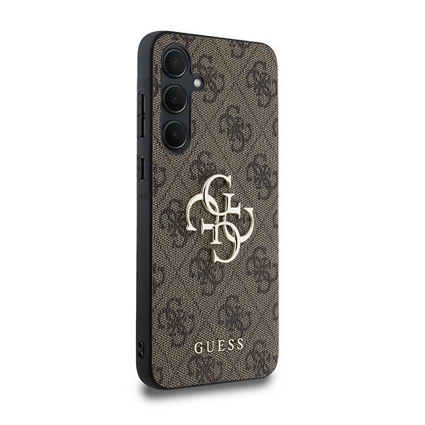 Guess 4G Big Metal Logo case for Samsung Galaxy A35 - browneng