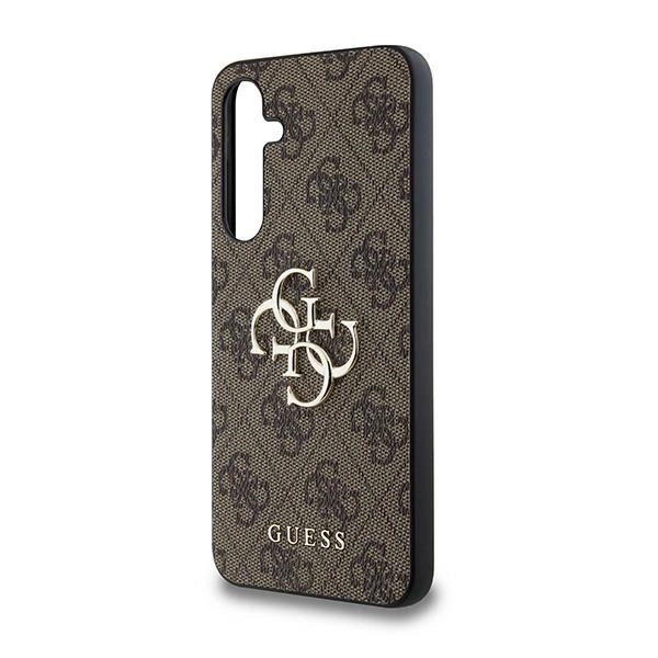 Guess 4G Big Metal Logo case for Samsung Galaxy A35 - browneng