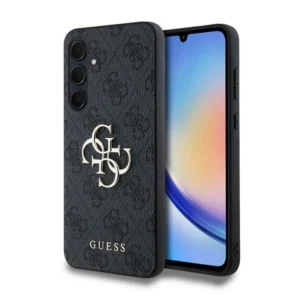 Guess 4G Big Metal Logo case for Samsung Galaxy A35 - blackeng