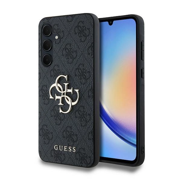 Guess 4G Big Metal Logo case for Samsung Galaxy A35 - blackeng