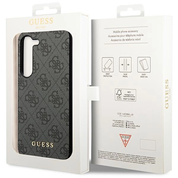 Guess 4G Charms Collection case for Samsung Galaxy A35 - blackeng