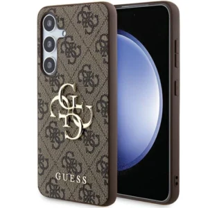 Guess 4G Big Metal Logo case for Samsung Galaxy A55 - browneng