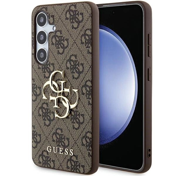 Guess 4G Big Metal Logo case for Samsung Galaxy A55 - browneng