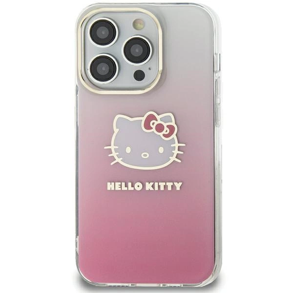 Hello Kitty IML Gradient Electrop Kitty Head case for Samsung Galaxy A55 - pinkeng
