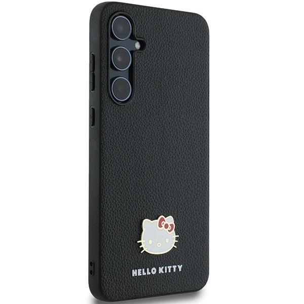 Hello Kitty Metal Logo Kitty Head case for Samsung Galaxy A55 - blackeng