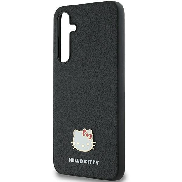 Hello Kitty Metal Logo Kitty Head case for Samsung Galaxy A55 - blackeng