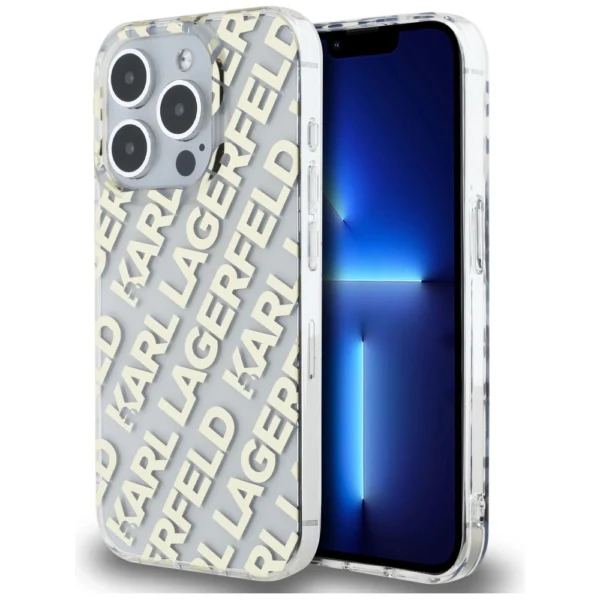 Karl Lagerfeld IML Fullover Logo case for iPhone 15 Pro - goldeng