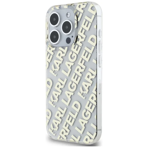 Karl Lagerfeld IML Fullover Logo case for iPhone 15 Pro - goldeng