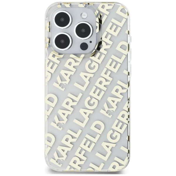 Karl Lagerfeld IML Fullover Logo case for iPhone 15 Pro - goldeng