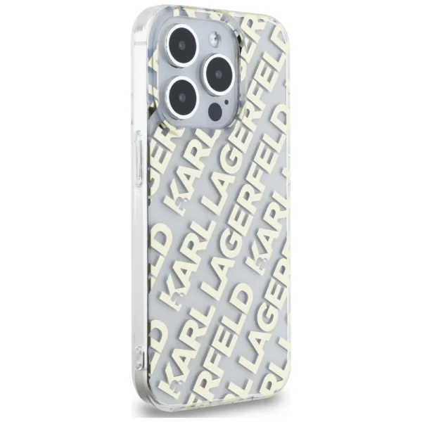 Karl Lagerfeld IML Fullover Logo case for iPhone 15 Pro - goldeng