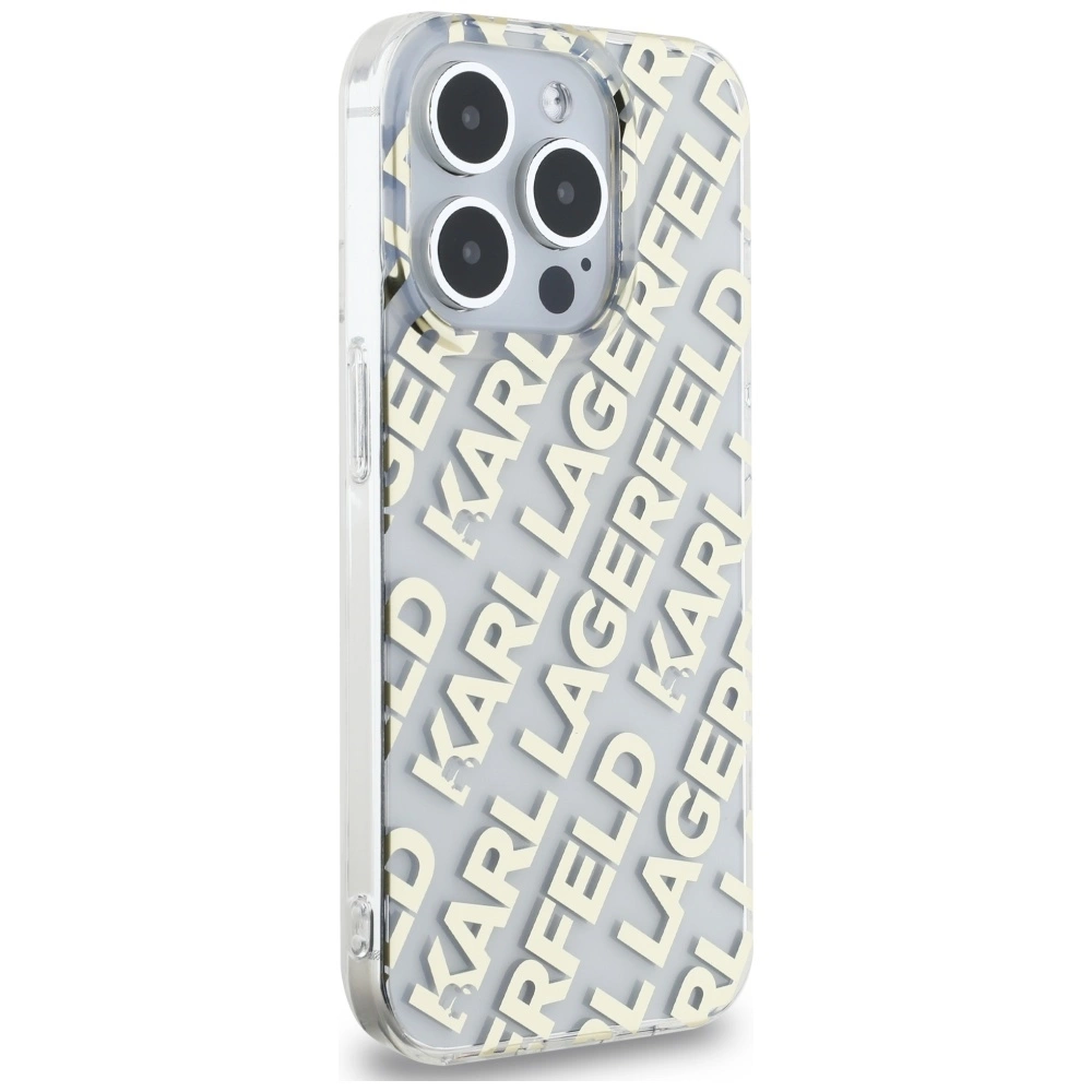Karl Lagerfeld IML Fullover Logo case for iPhone 15 Pro - goldeng