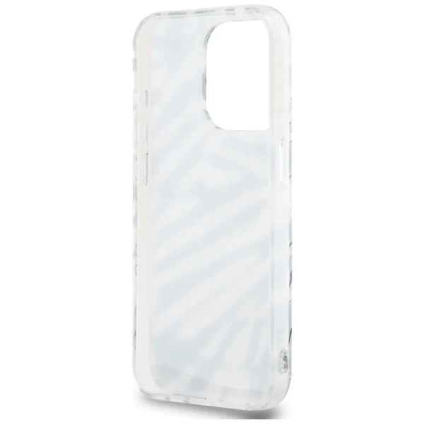 Karl Lagerfeld IML Zebra Pattern & Cord case for iPhone 15 Pro - blackeng