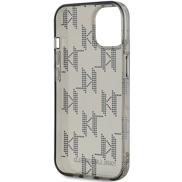 Karl Lagerfeld IML Mono KL Pattern & Cord case for iPhone 15 / 14 / 13 - blackeng