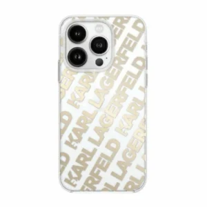 Karl Lagerfeld IML Fullover Logo case for iPhone 15 / 14 / 13 - goldeng