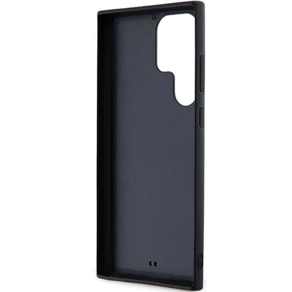 Karl Lagerfeld 3D Rubber Glitter Logo case for Samsung Galaxy S24 Ultra - blackeng