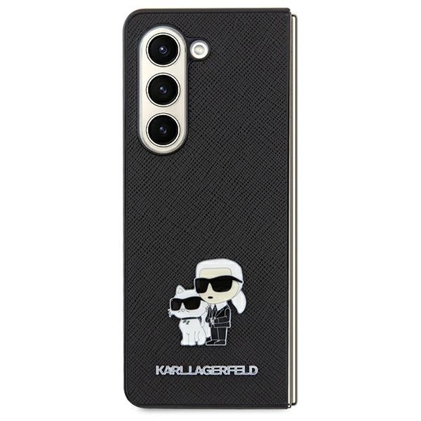 Karl Lagerfeld Saffiano Karl&Choupette Pin case for Samsung Galaxy A35 - blackeng