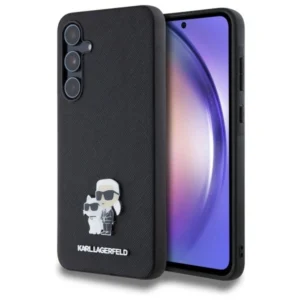 Karl Lagerfeld Saffiano Karl&Choupette Pin case for Samsung Galaxy A55 - blackeng