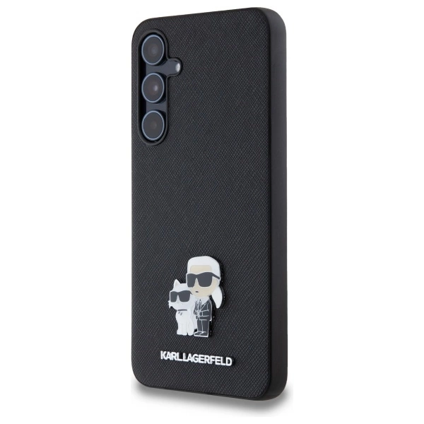 Karl Lagerfeld Saffiano Karl&Choupette Pin case for Samsung Galaxy A55 - blackeng