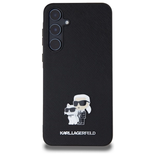 Karl Lagerfeld Saffiano Karl&Choupette Pin case for Samsung Galaxy A55 - blackeng