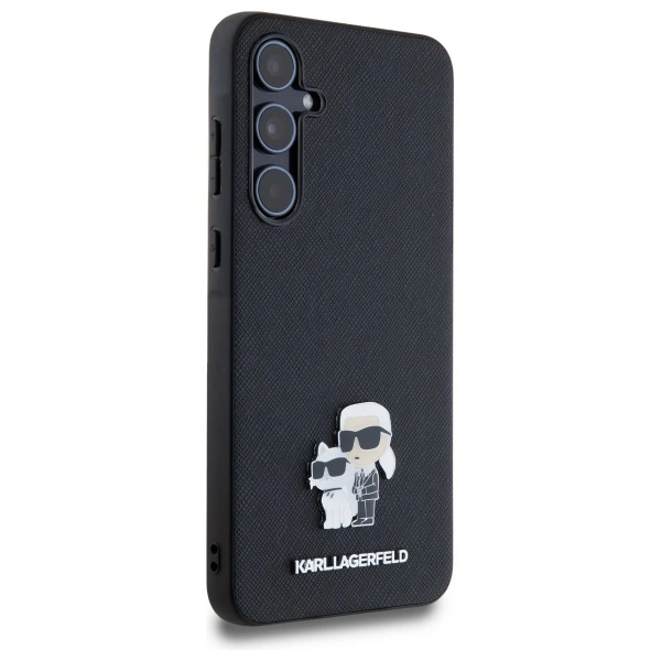Karl Lagerfeld Saffiano Karl&Choupette Pin case for Samsung Galaxy A55 - blackeng