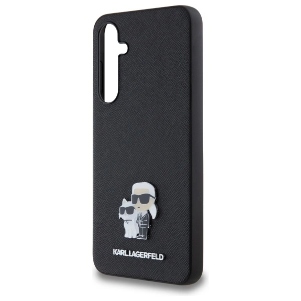 Karl Lagerfeld Saffiano Karl&Choupette Pin case for Samsung Galaxy A55 - blackeng